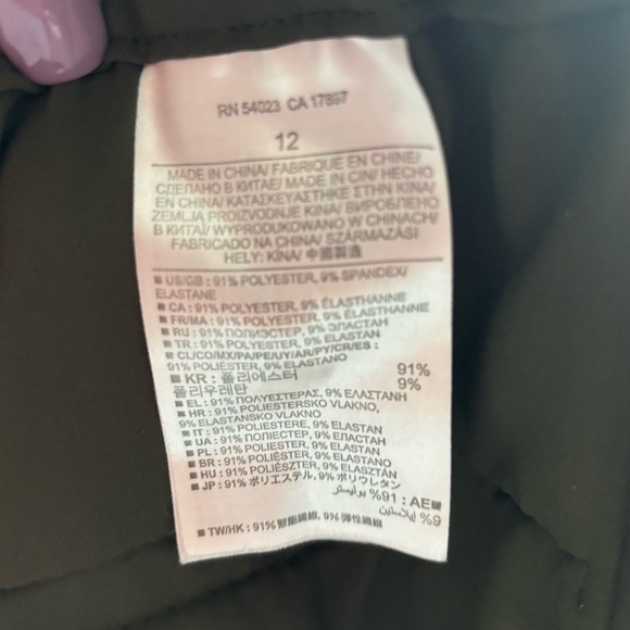 Banana Republic Olive Women Pant, size: 12 - Picture 8 of 8